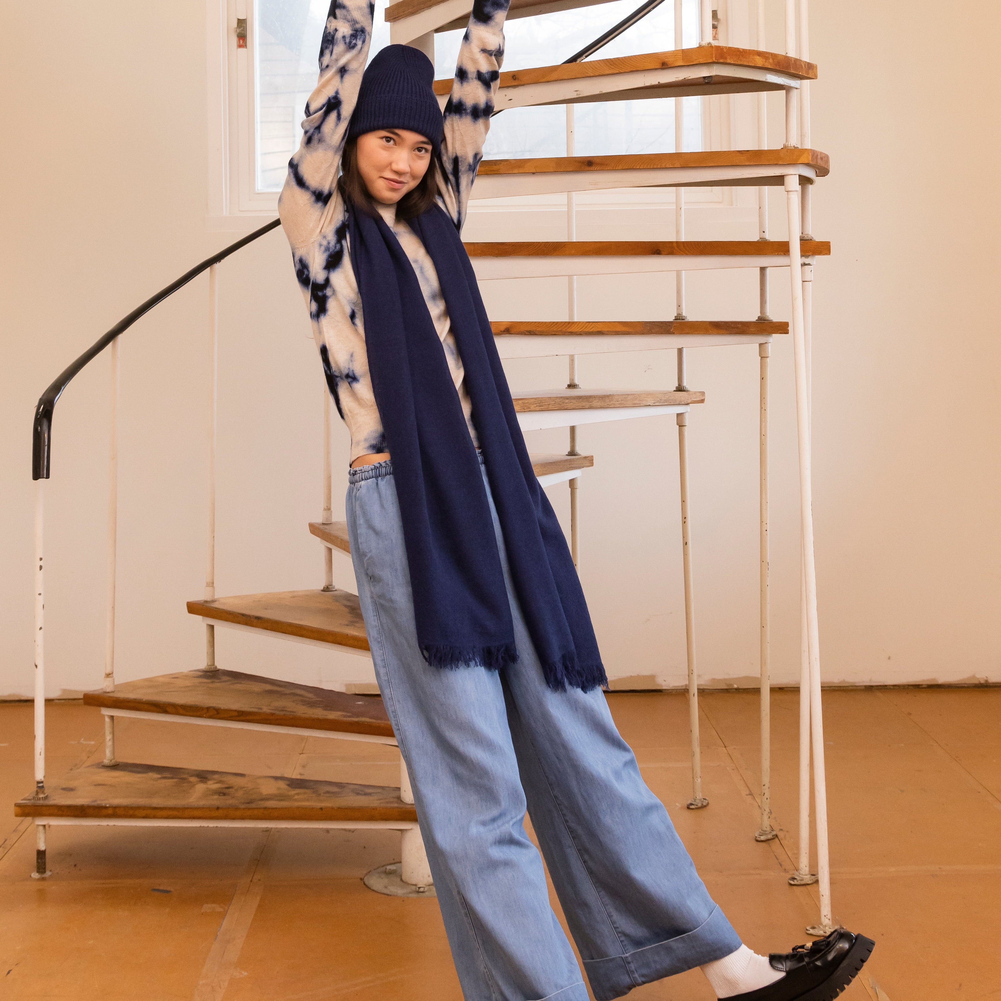merino wool shibori sweater ethical knitwear gifts at petite protea