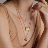 Eucalyptus Gold & Henna Jasper Reversible Necklace