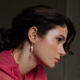 Bouquet Gold Drop Earrings