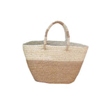 Tan Stripe Misi Mini Tote Bag