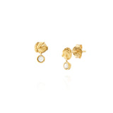 Mini Orange Blossom Gold Earrings