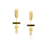 Rose & Eucalyptus Articulated Drop Earrings