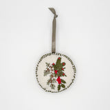 Cedar & Berry Embroidered Christmas Ornament
