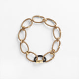 Circe Beige & Black Rope Looped Necklace