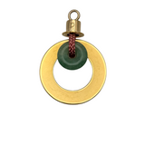 Talisma Intention Seed Aventurine & Brass Pendant