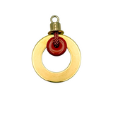 Talisma Intention Seed Jasper & Brass Pendant