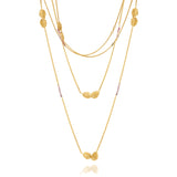 Bromelia Gold Linked & Spinel Necklace