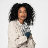 Merino Wool "Zero Waste" Plum Purple Handknit Mittens