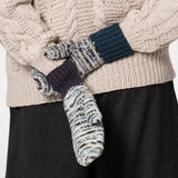 Merino Wool "Zero Waste" Plum Purple Handknit Mittens