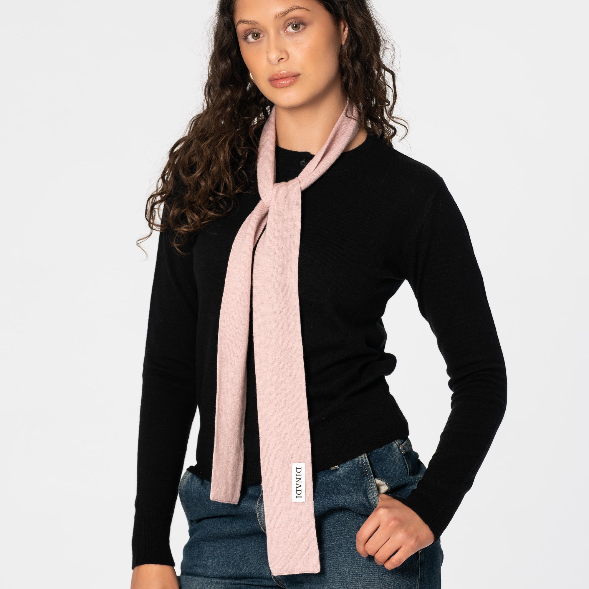 Pink merino wool scarf | Artisan scarves available in Chicago at Petite Protea