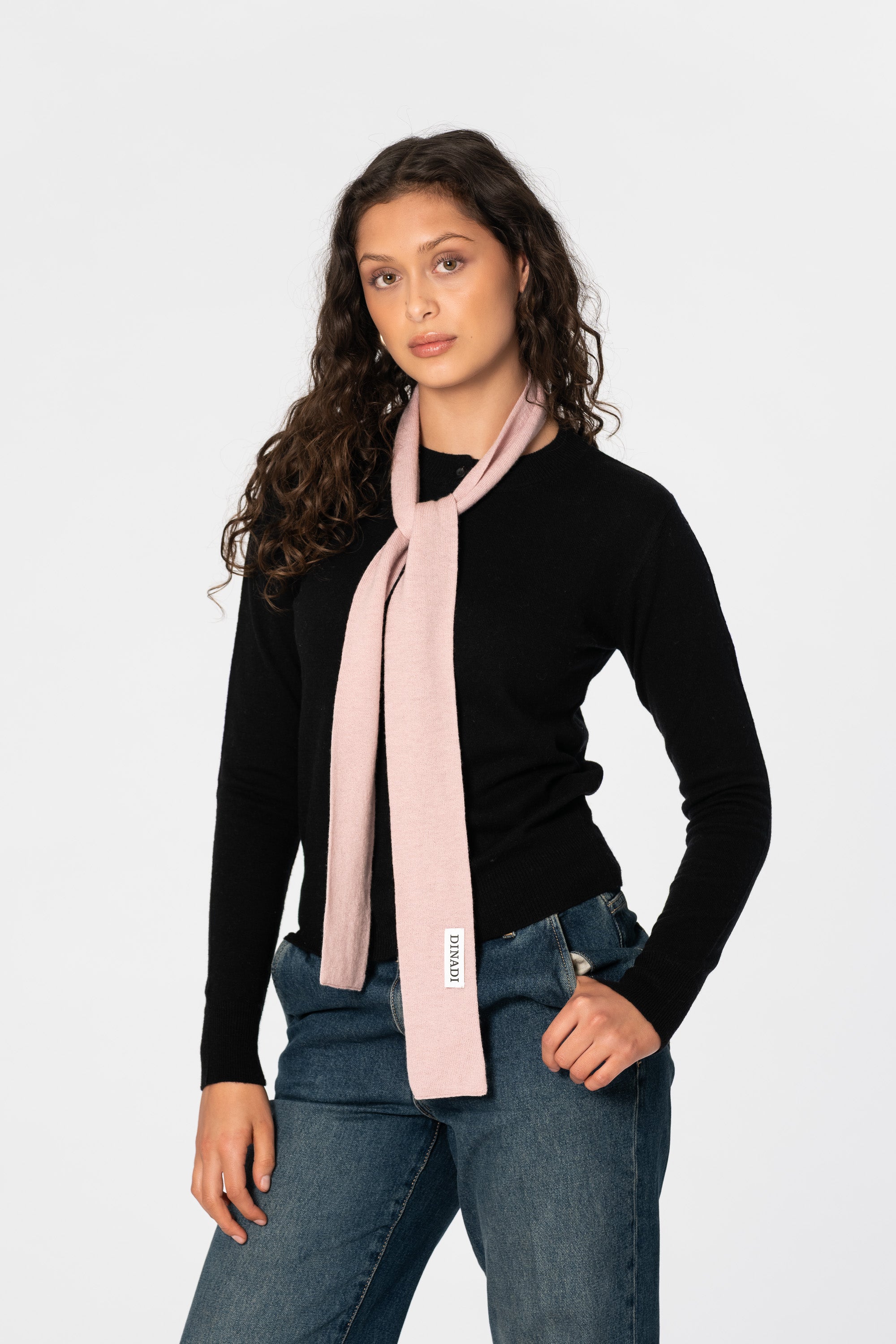 Pink merino wool scarf | Artisan scarves available in Chicago at Petite Protea