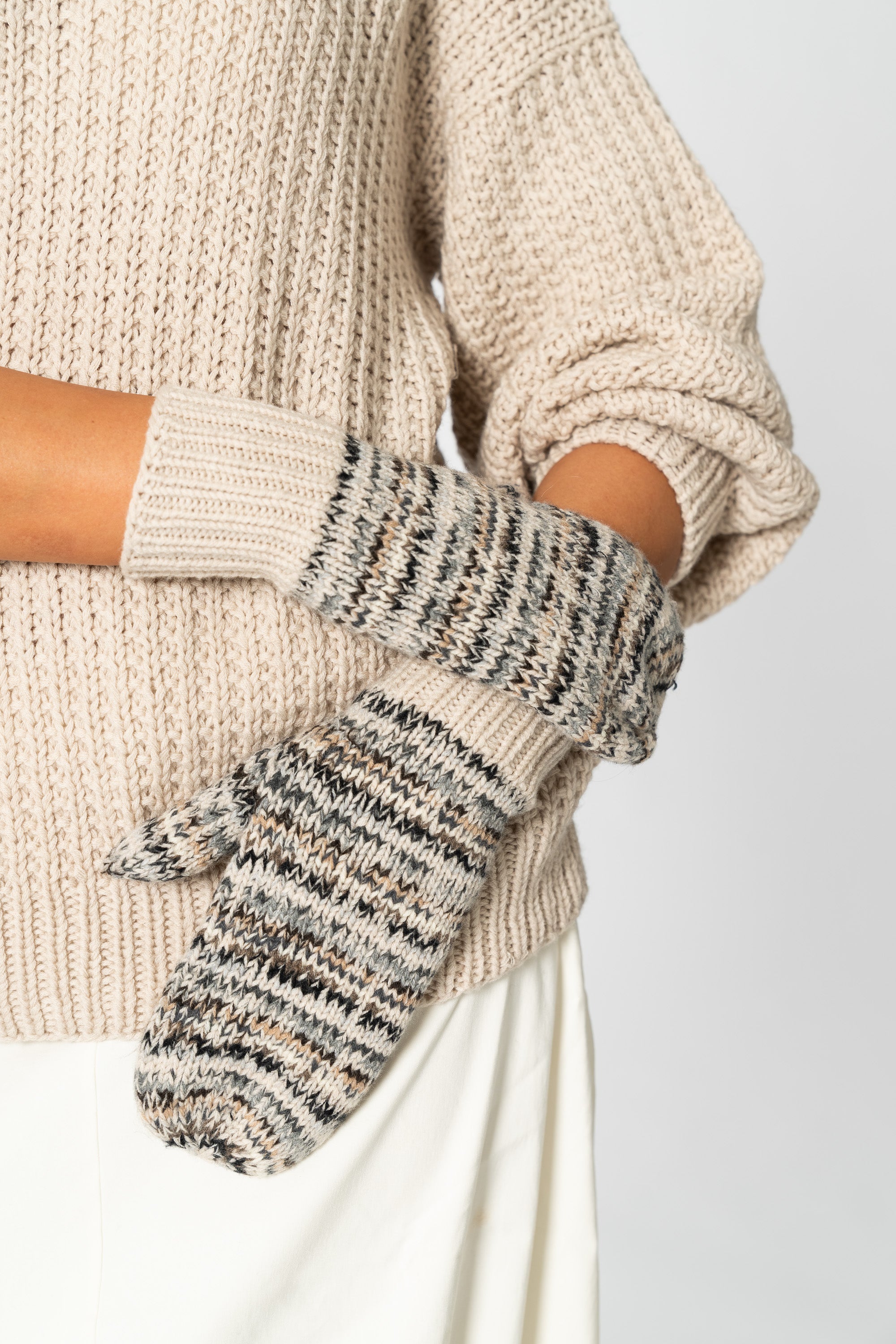 Dinadi Zero Waste Merino Wool Mittens | Fair Trade Mittens at Petite Protea