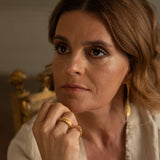 Braided Bromelia Gold Ring