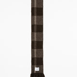Yak Wool Brown Plaid Scarf