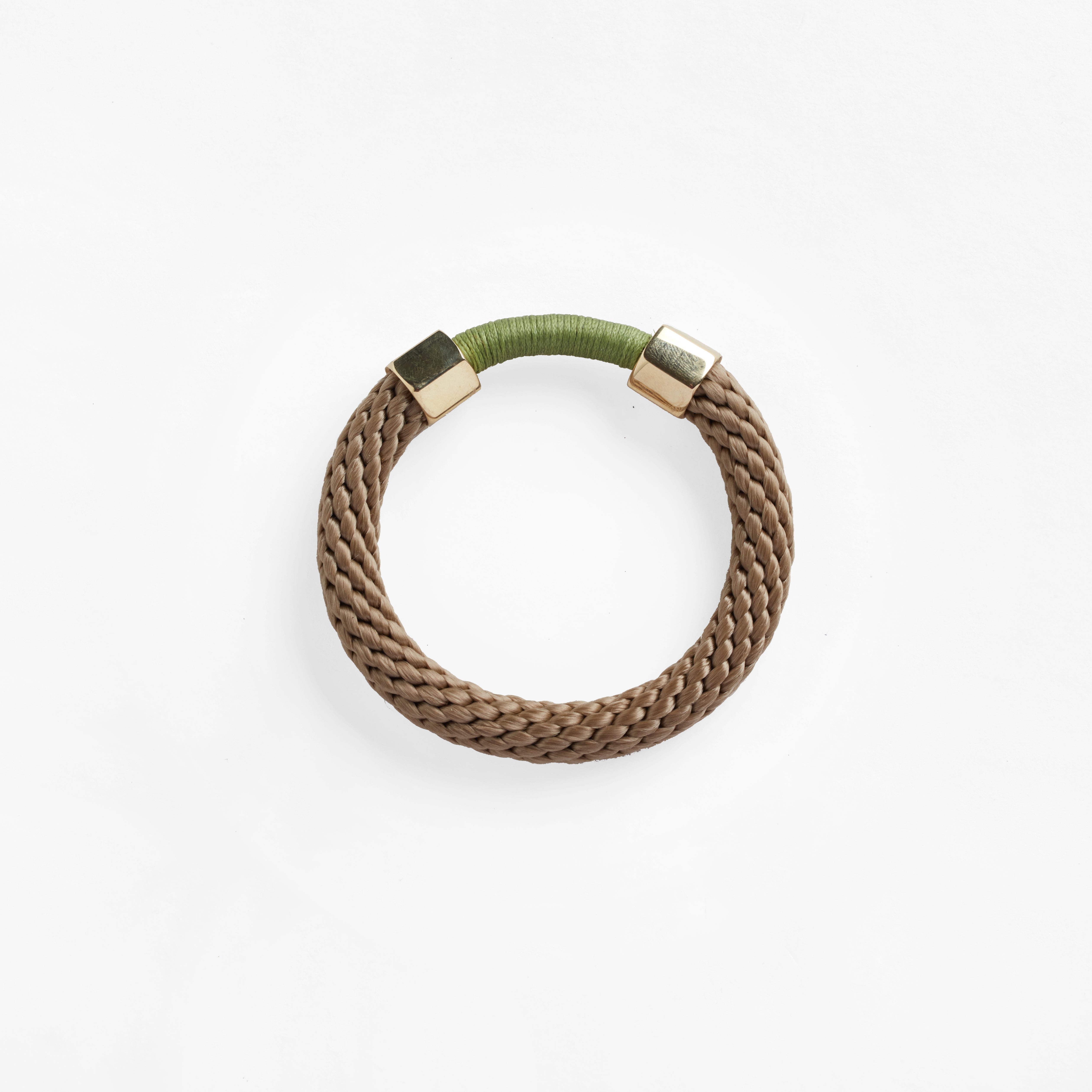 Aruba Rope & Brass Wrapped Bracelet