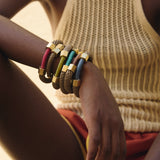 Aruba Rope & Brass Wrapped Bracelet