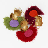 Caliandra Flower Fringed Lapel Pin