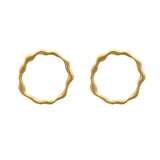 Cuiva Wave Circular Stud Earrings