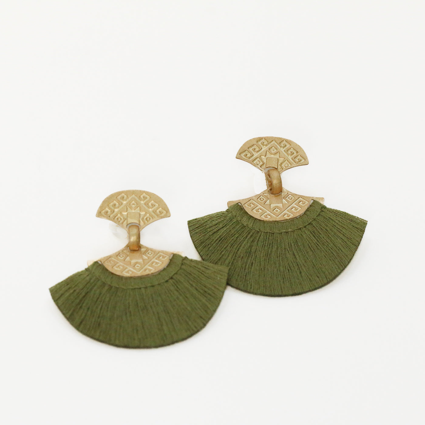 Kipas Threaded Fan Drop Earrings
