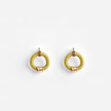 Pichulik Joule Earrings in Fern handcrafted rope and brass stud earrings — Petite Protea: ethical handmade earrings ethical online gifts