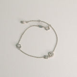 Lavender Essences Bezel Station Reversible Silver Bracelet
