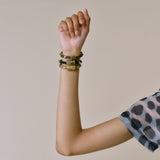 Mer Black Rope & Brass Bracelet