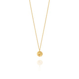 Rose & Ruby Reversible Pendant Gold Necklace