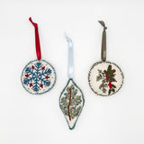 Cedar & Berry Embroidered Christmas Ornament