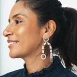 Beaded artisan statement earrings, by Sidai Designs, curated ethical jewelry & Gifts at Petite Protea