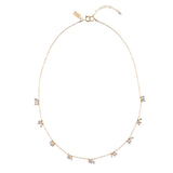 Handmade tanzanite cluster necklace, ethical artisan gift — Petite Protea Chicago