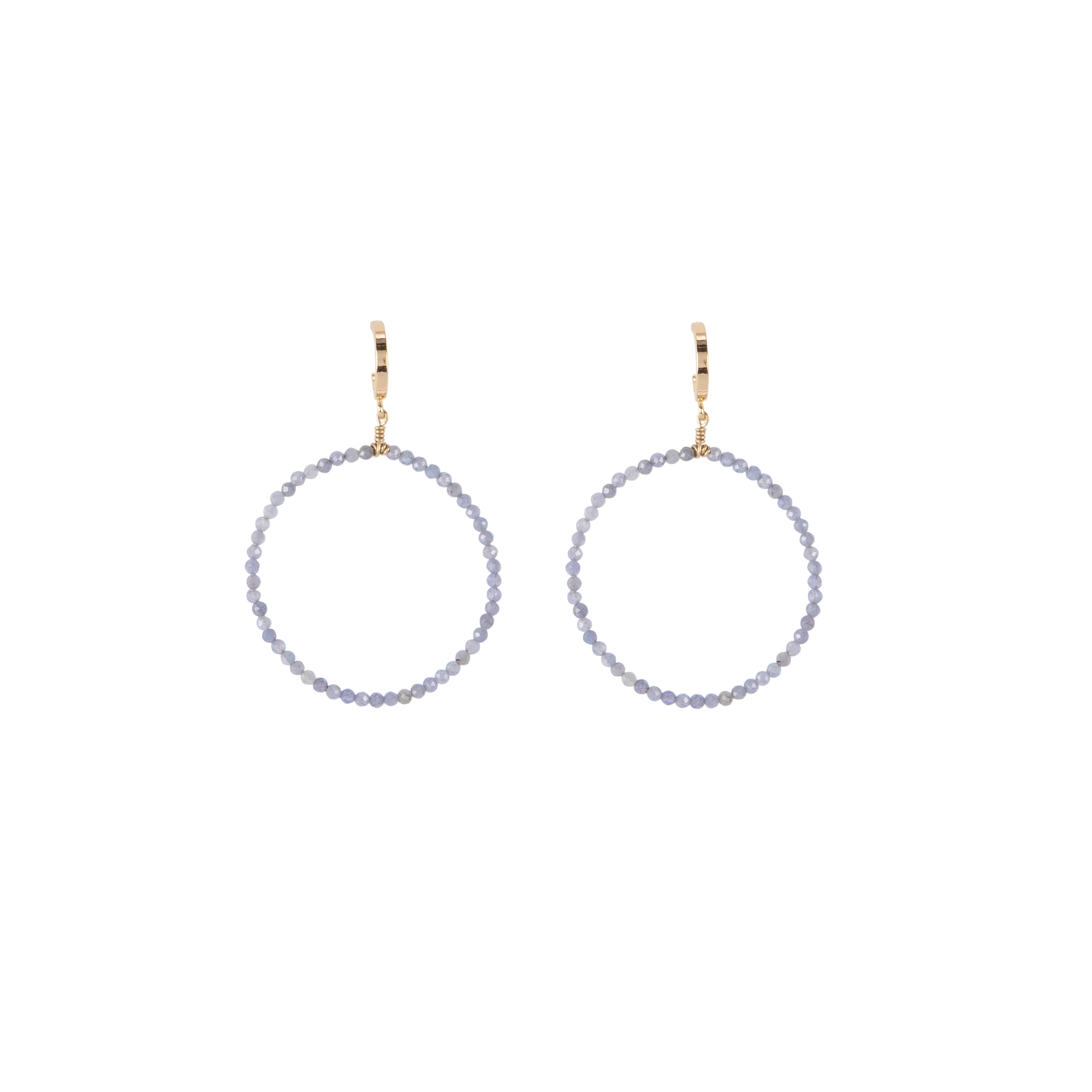 Tanzanite hoop earrings, jewelry accessories and gifts | Petite Protea