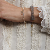 Artisan bracelet: tanzanite and labradorite. handmade jewelry and gifts at Petite Protea