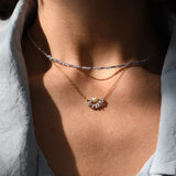 Tanzanite & silver artisan necklace, jewelry & gifts available online at Petite Protea