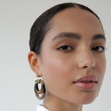 Vessel Beige with Camel & Olive Wrap Drop Earrings
