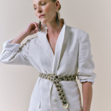 Wave Cord & Gold Earrings