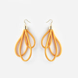 Wave Cord & Gold Earrings